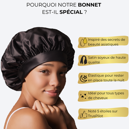 Bonnet de Nuit en Satin-Satinéa